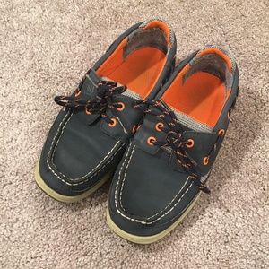 Boys/Kids Sperry TopSider, Boat shoes, Blue,Orange